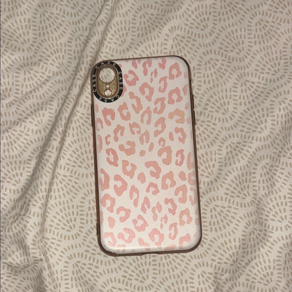 SHEIN Blush Leopard Print iPhone XR Case